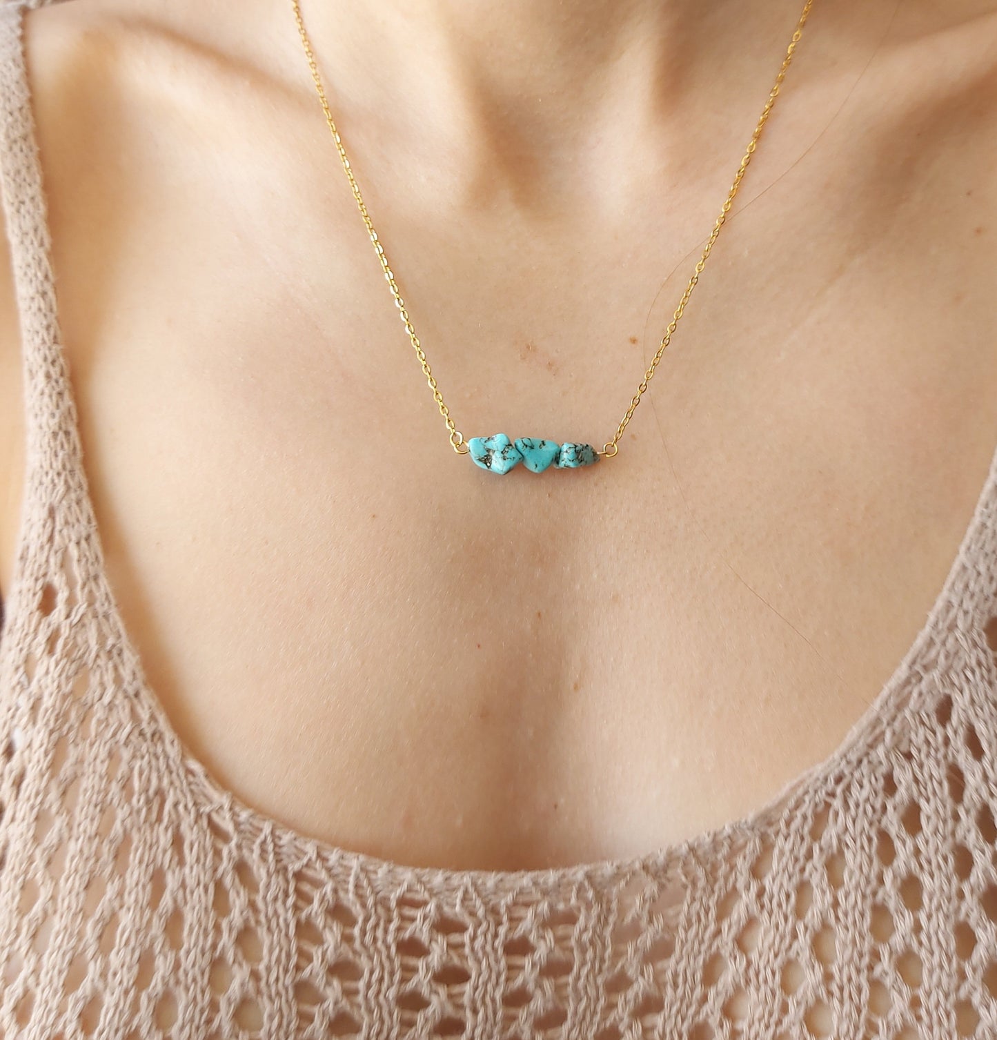 Turquoise Stones Necklace