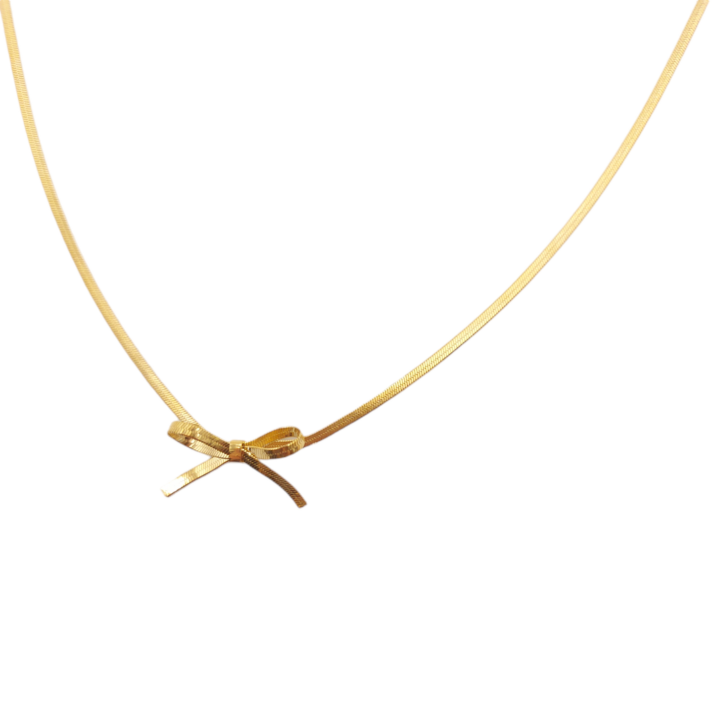 Bow on Snake Chain