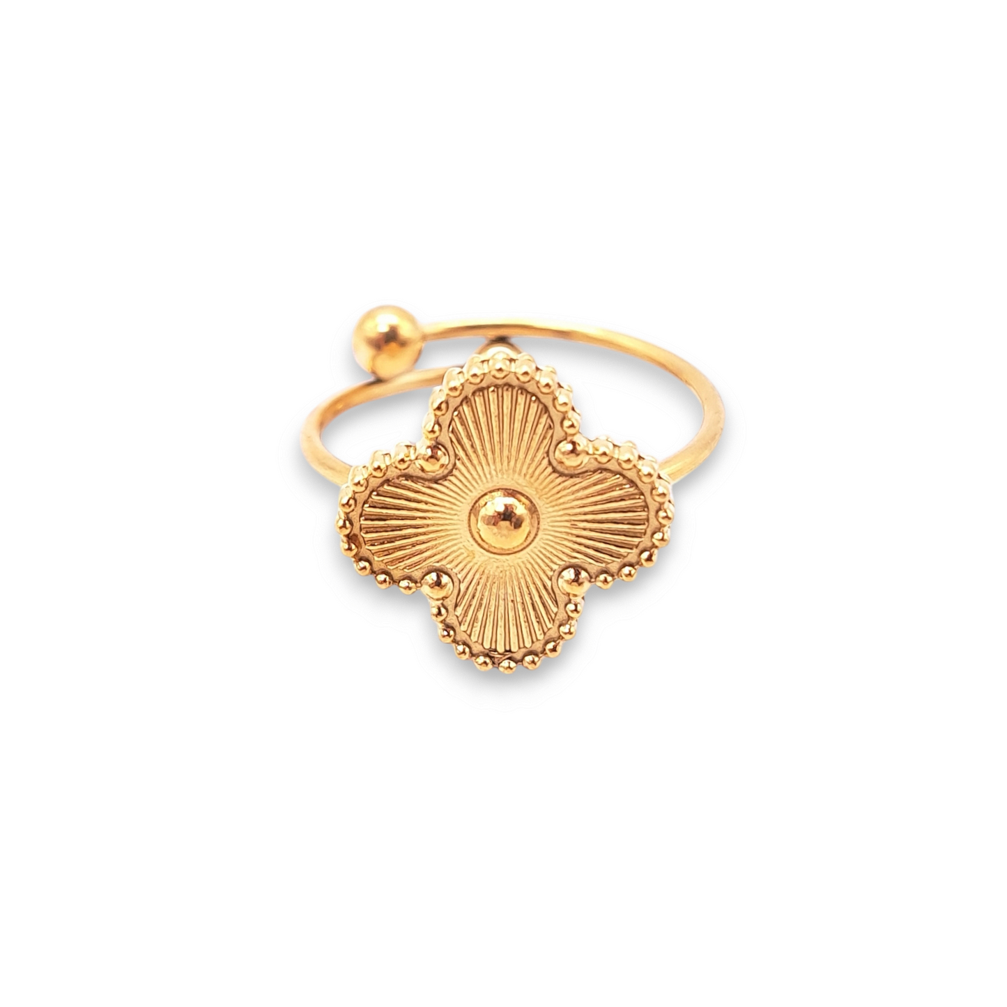 Gold Clover Ring