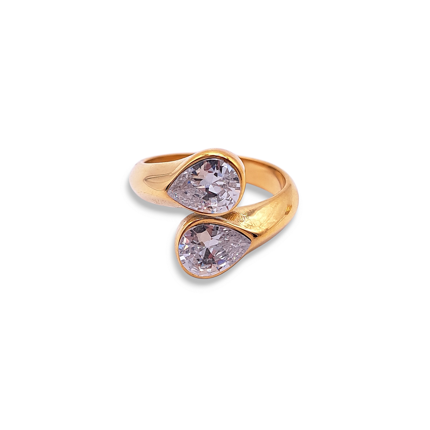 Double Crystal Ring