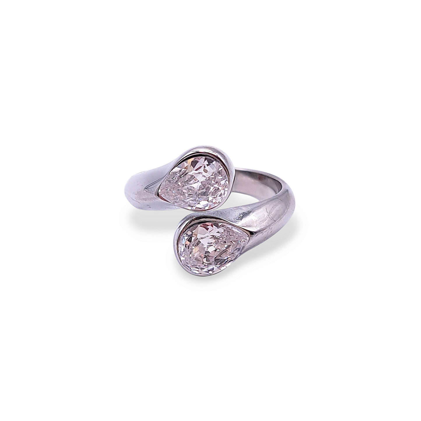 Double Crystal Ring