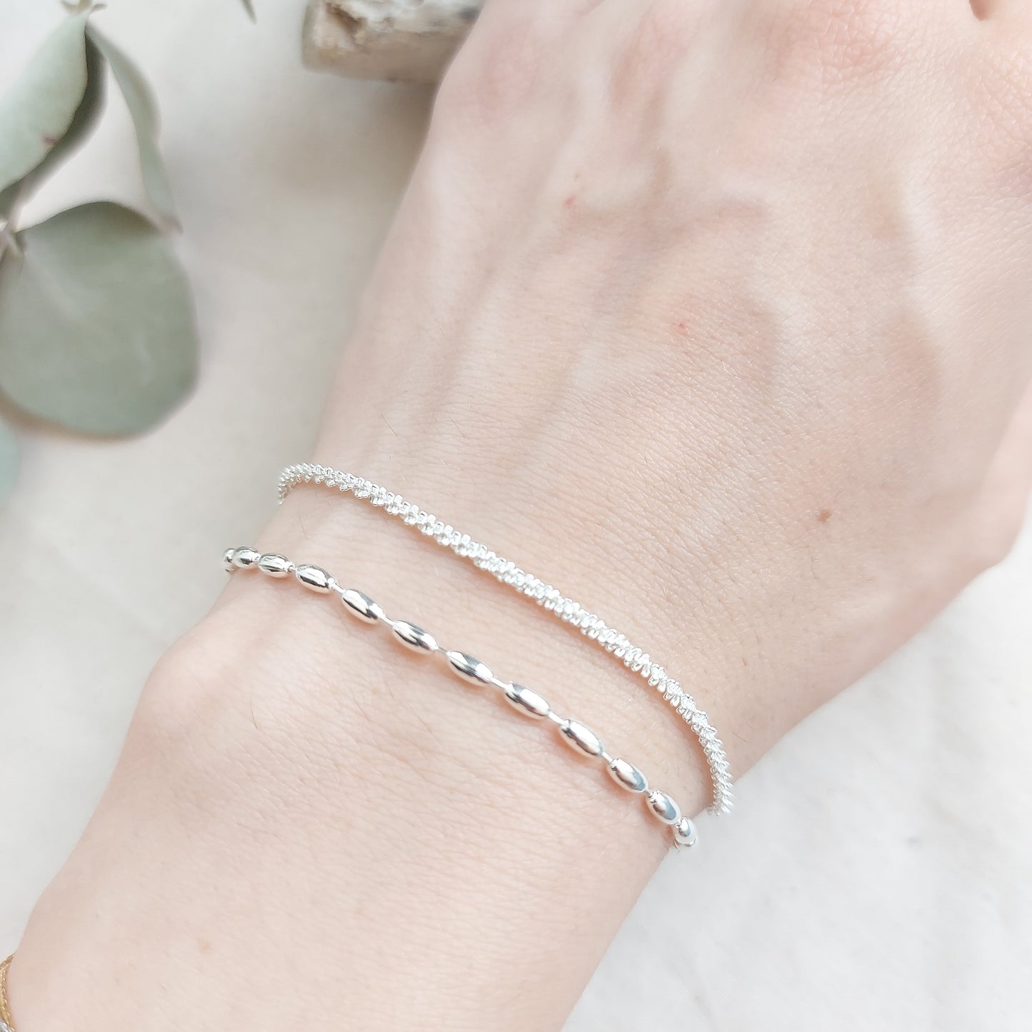 Double Sterling Silver Bracelet