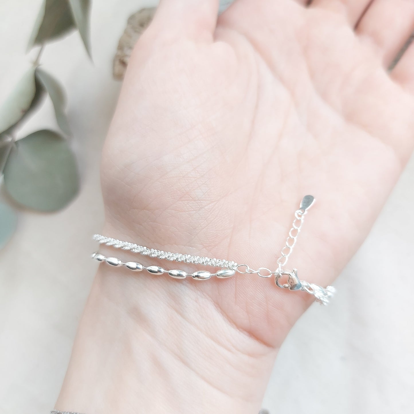 Double Sterling Silver Bracelet