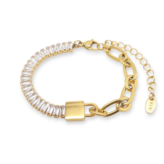 Zircon Chunky Chain Bracelet