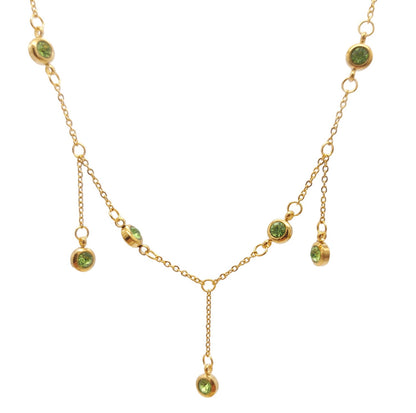 Light Green Cubic Zirconia Necklace