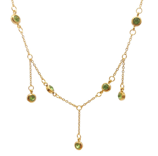 Light Green Cubic Zirconia Necklace