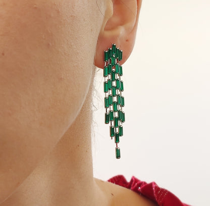 Cecile Zircon Drop Earrings