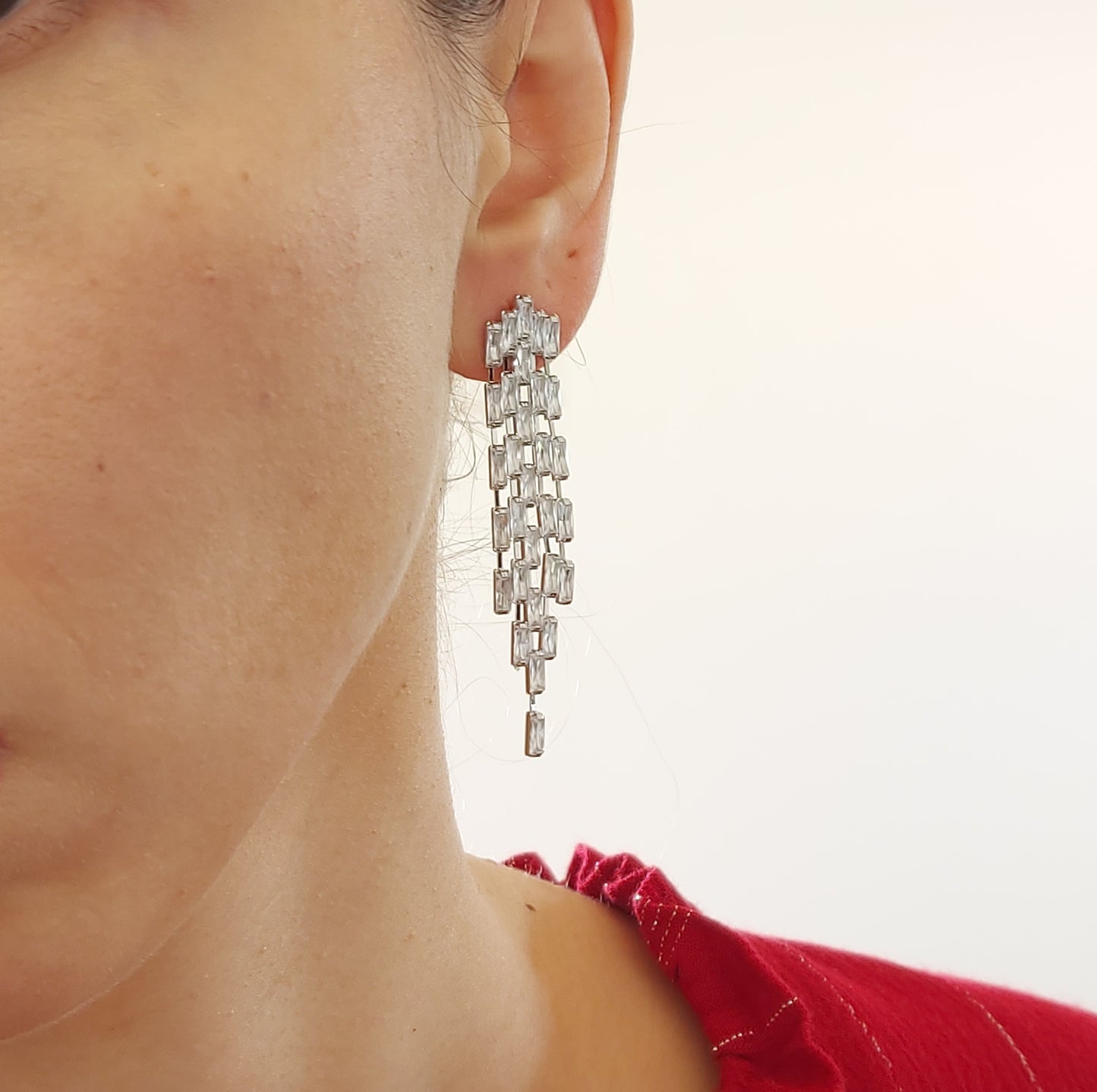 Cecile Zircon Drop Earrings