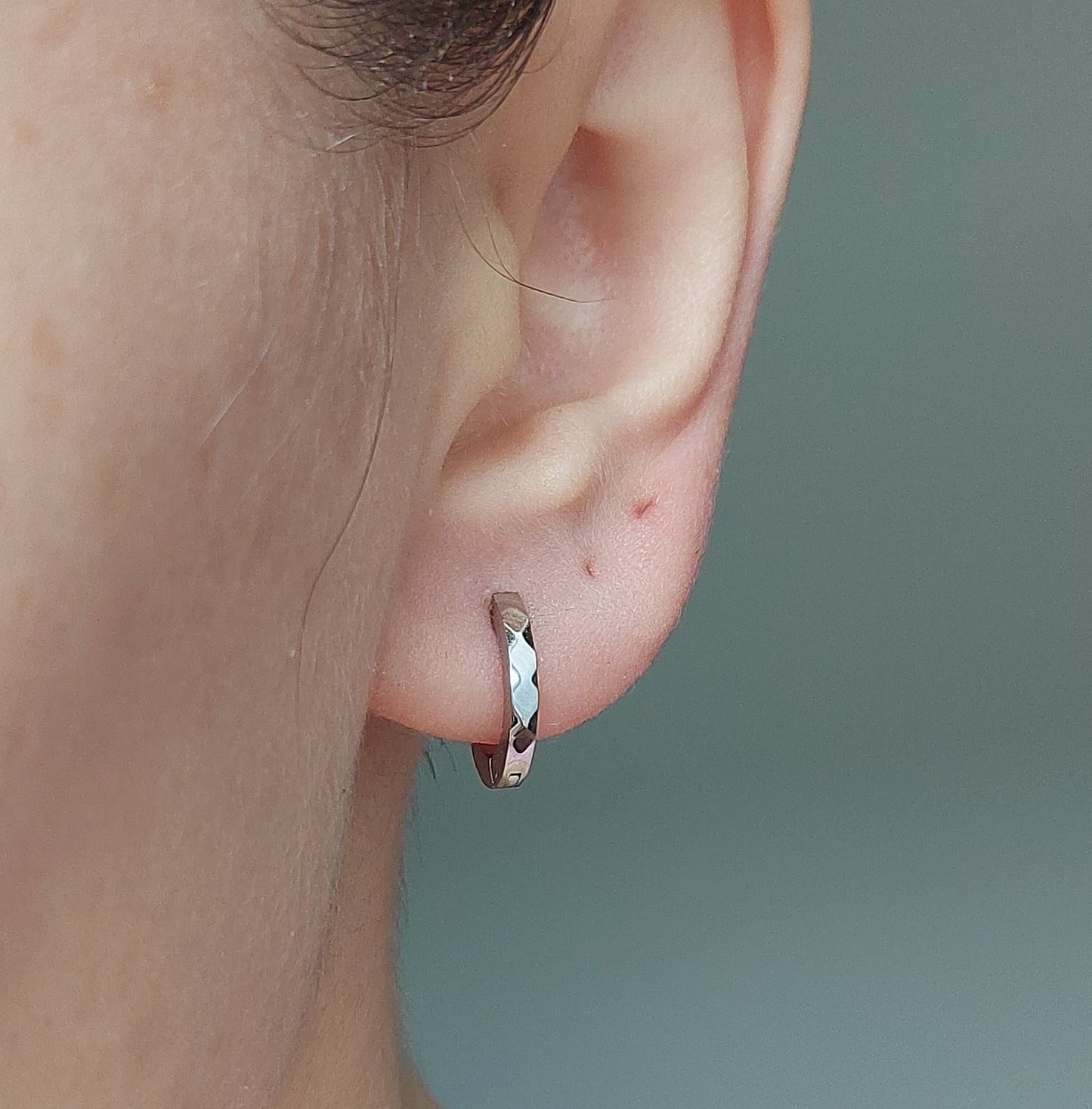 Silver Small Hoops