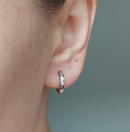 Silver Small Hoops