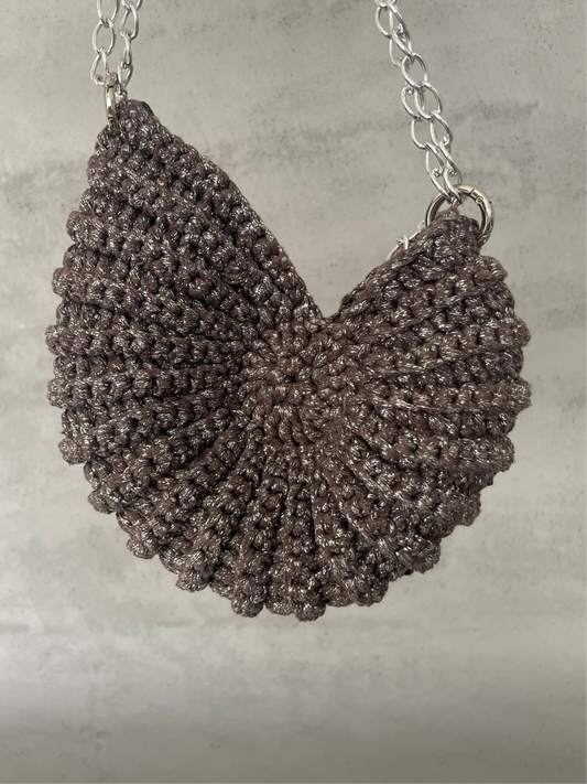 Shell Bag Brown with lurex