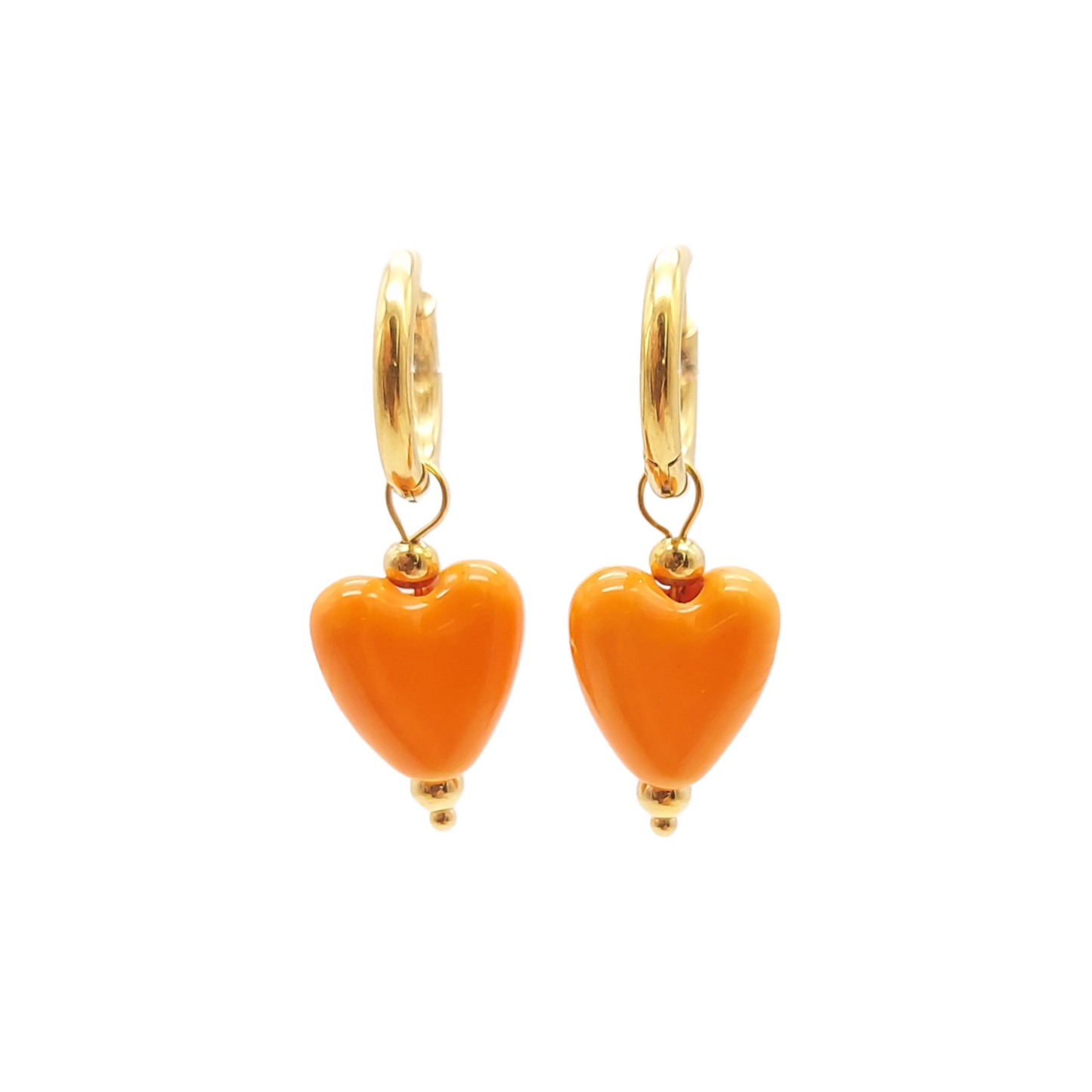 Heart Ceramic Earrings