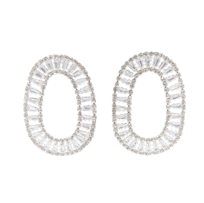 Oval Statement Earrings