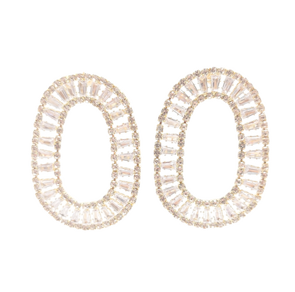 Oval Statement Earrings