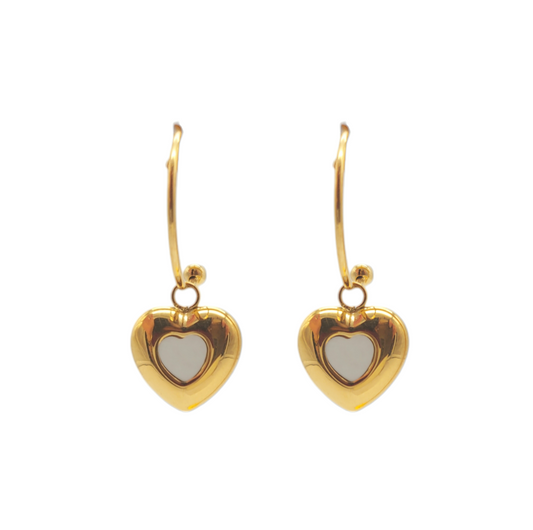 Retro Heart Shape Earrings