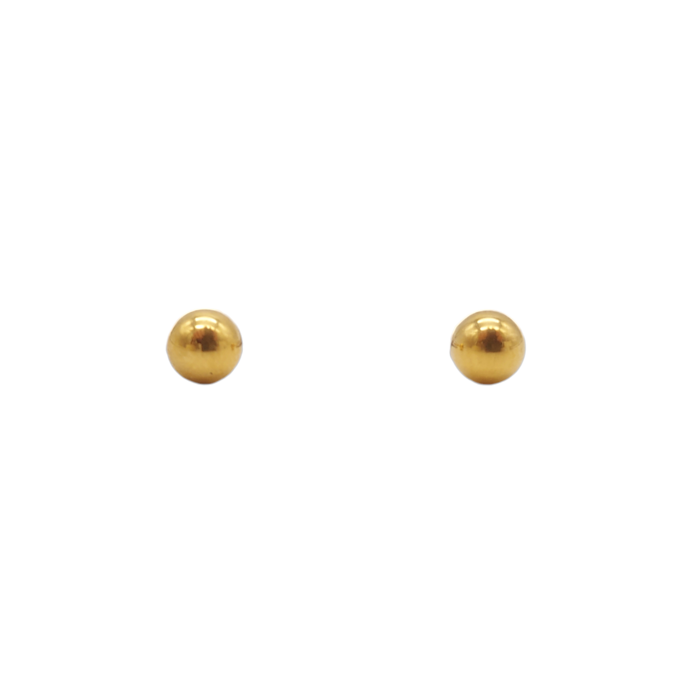 Round Gold Studs