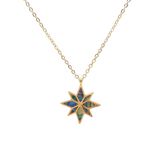 Perlamutr Star Pendant Necklace