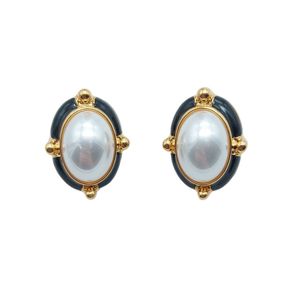 Retro Oval Earrings