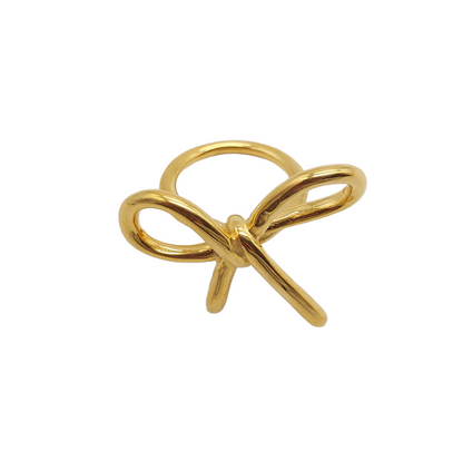 Bow Gold Ring