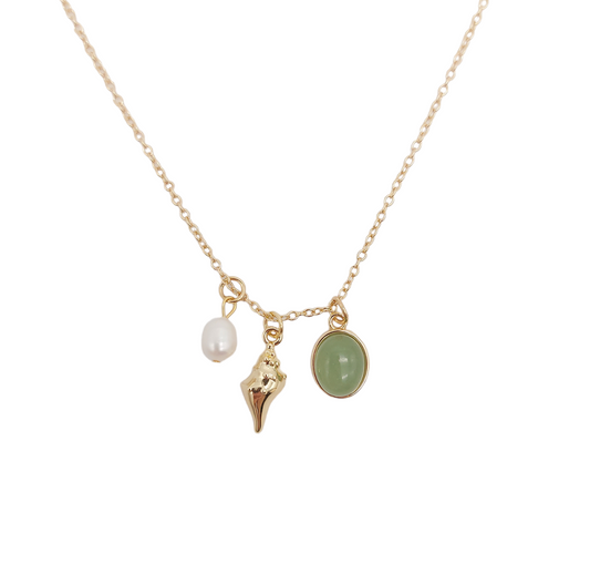 3 Pendants Summer Necklace
