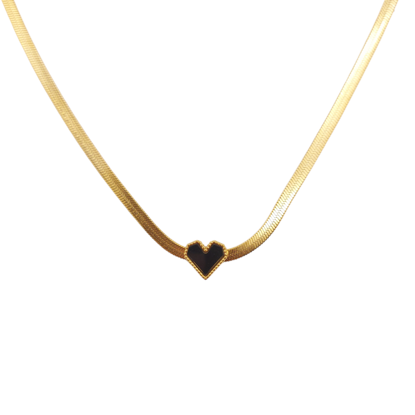 Black Heart Necklace